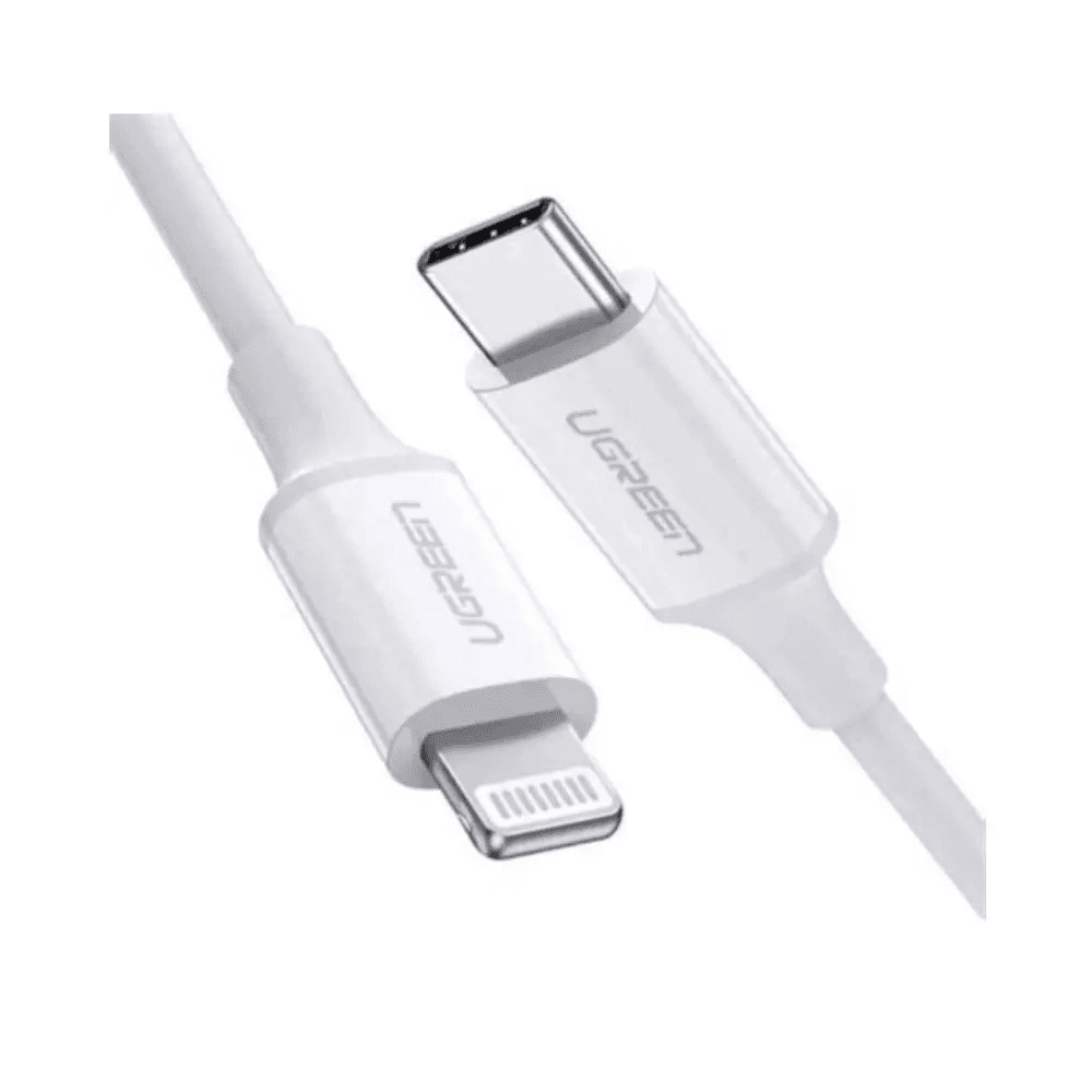 USB C to Lightning Charging Cable 3A 60W Fast Charging for Phones 1 mtr White - US300
