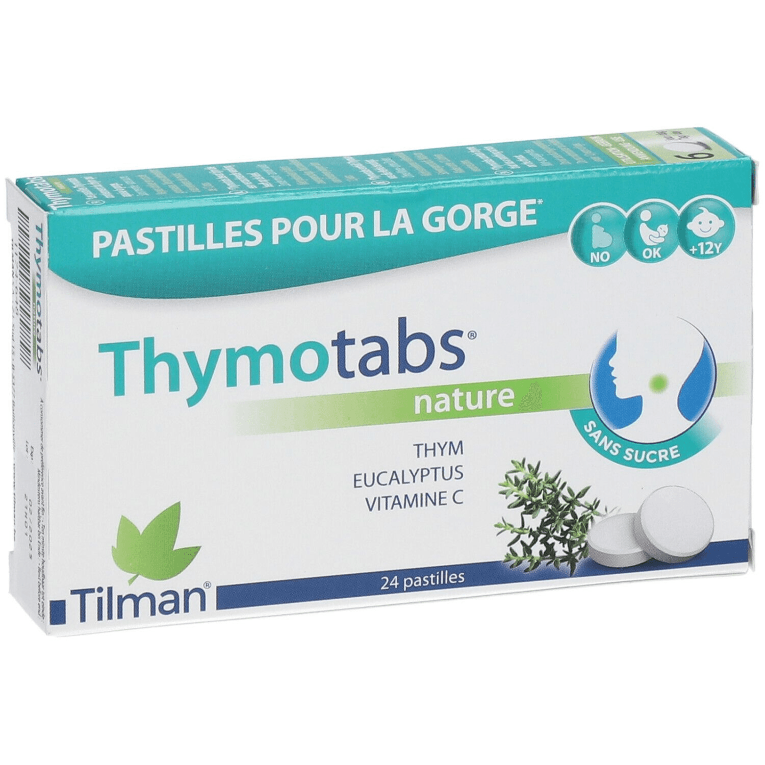 Thymotabs Lozenges Thyme,vit C 24 Tabs 07PX