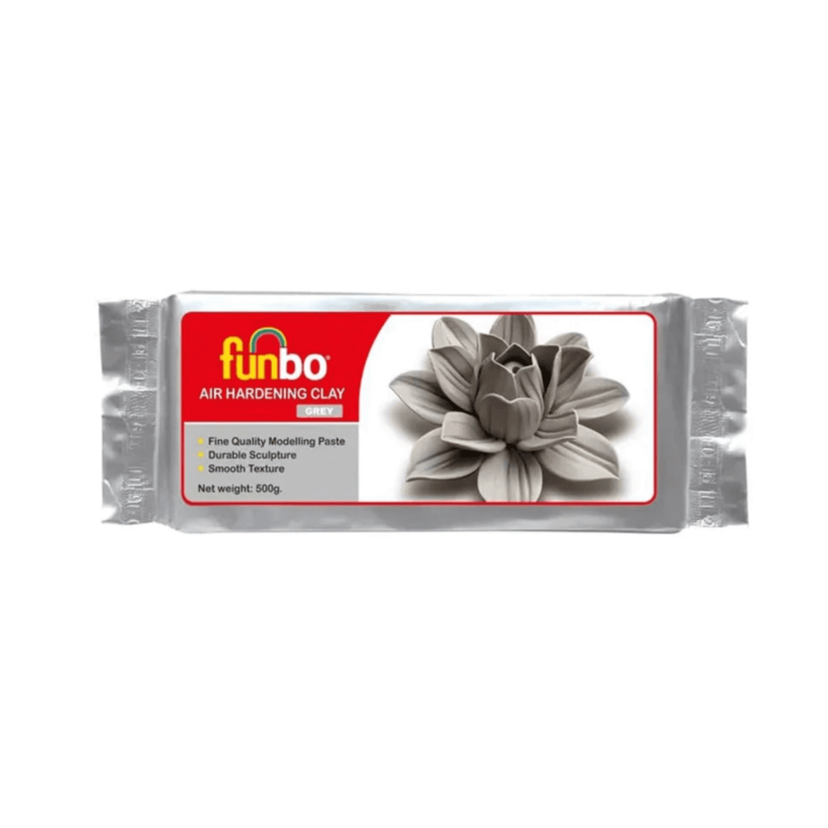 Funbo Air Hardening Clay Grey 500g