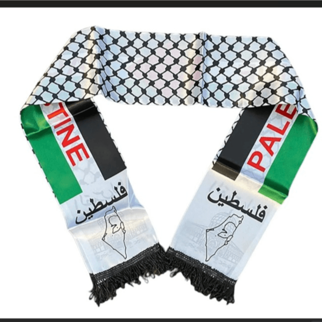 Palestine national flag  with scarf