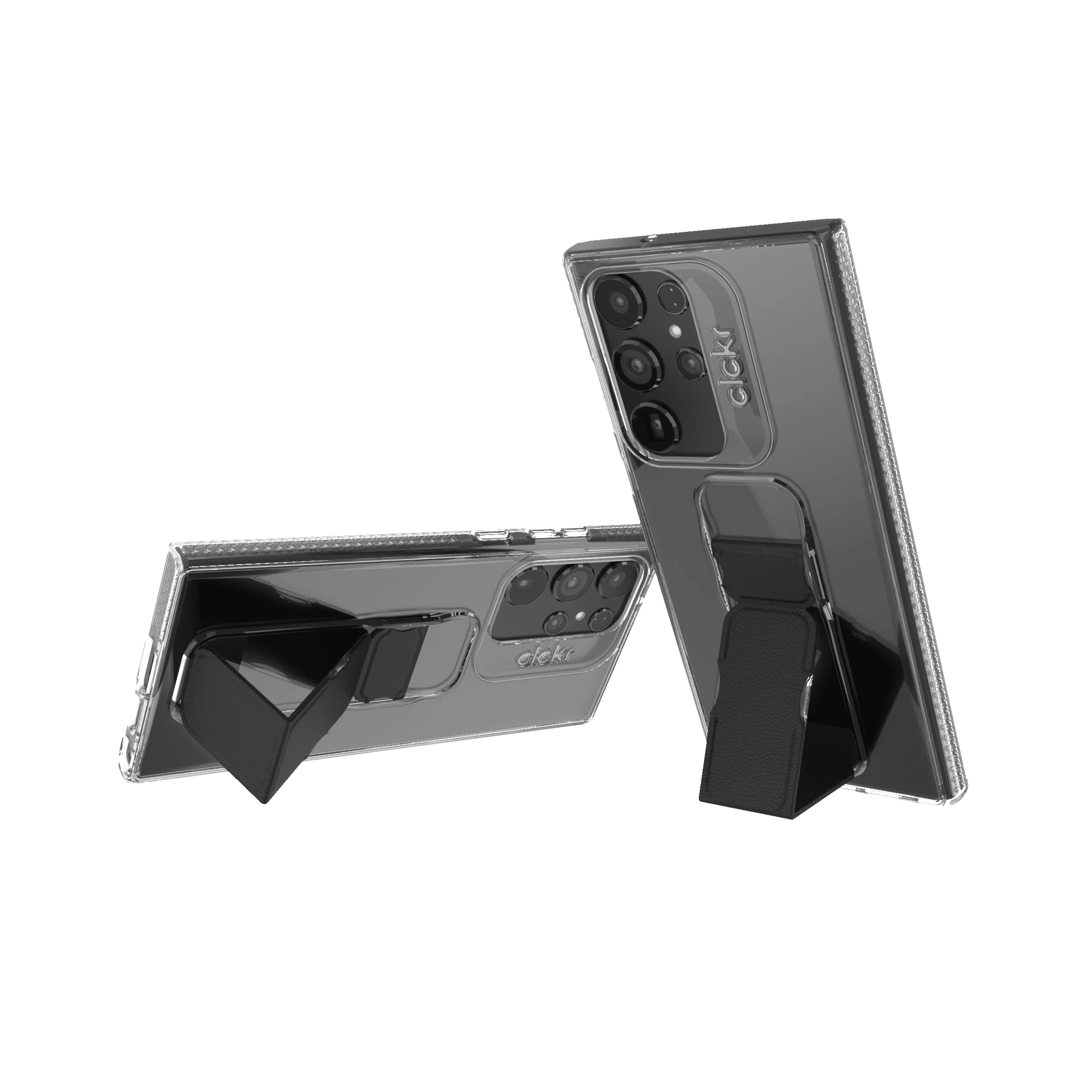 Cover Clear With Stand & Grip For Samsung & Redmi