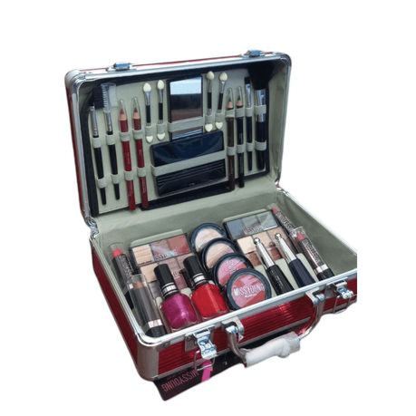 Miss Young Mc1157 Make-Up Kit Suitcase With Cosmetics, Brushes, Eyeshadow & Mirror