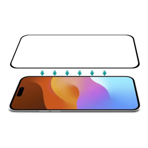 واقي شاشة زجاجي مقوى لهاتف iPhone 15 Pro Max