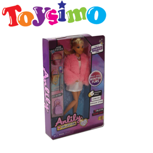11.5-inch Anlily Pink Winter Fashion Doll