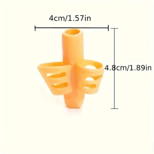 1pcs Handwriting Pencil Gripper 2 Fingers (Orange)