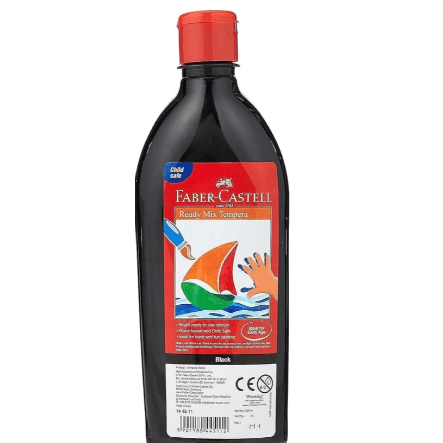 Faber Castell Ready Mix Tempera Black 500 Ml