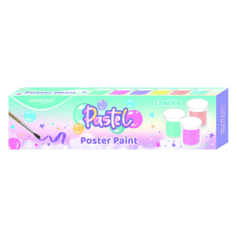 Poster Color KeyRoad  6 colors 22 ml Multicolor 