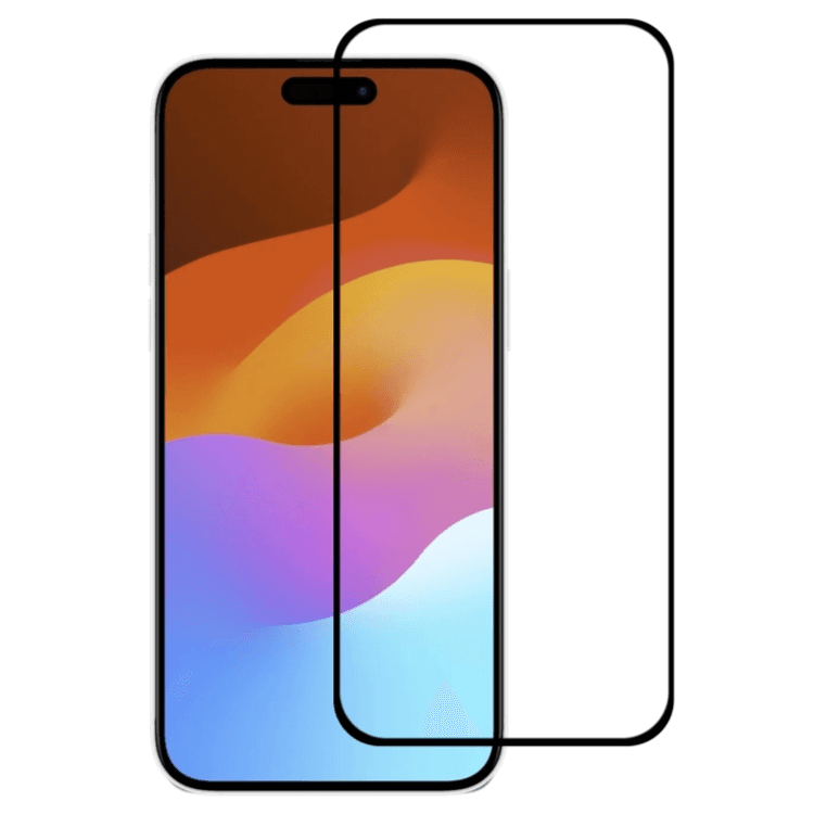 واقي شاشة زجاجي مقوى لهاتف iPhone 15 Pro Max