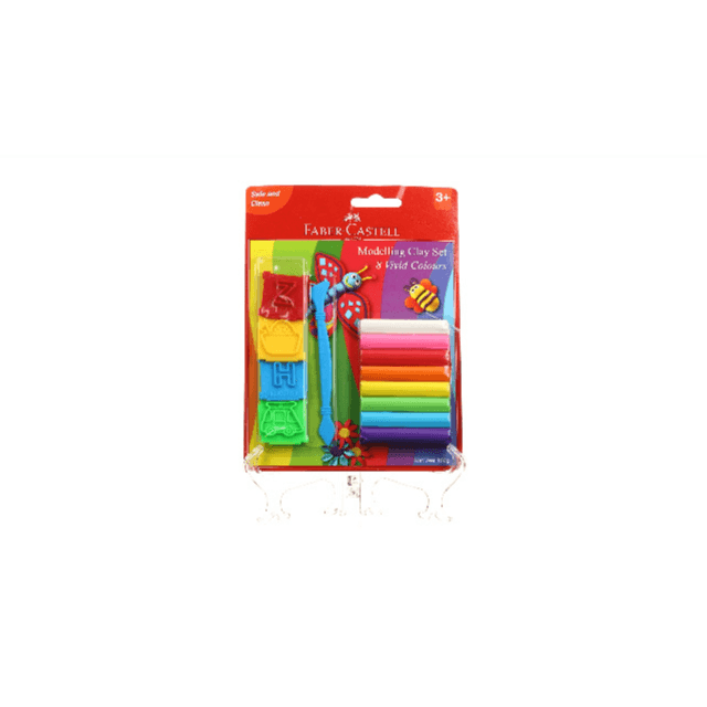 Faber Castell Modeling Clay set 8 colors 100g