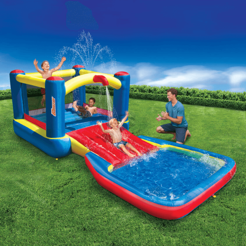 BANZAI - Bounce N Splash Water Park Inflatable Backyard Bouncer