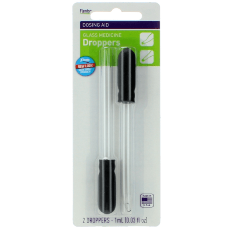 FLENTS GLASS MEDICINE DROPPERS