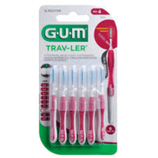 GUM TRAVLER INTERDENTAL BRUSH 0.8MM 6S