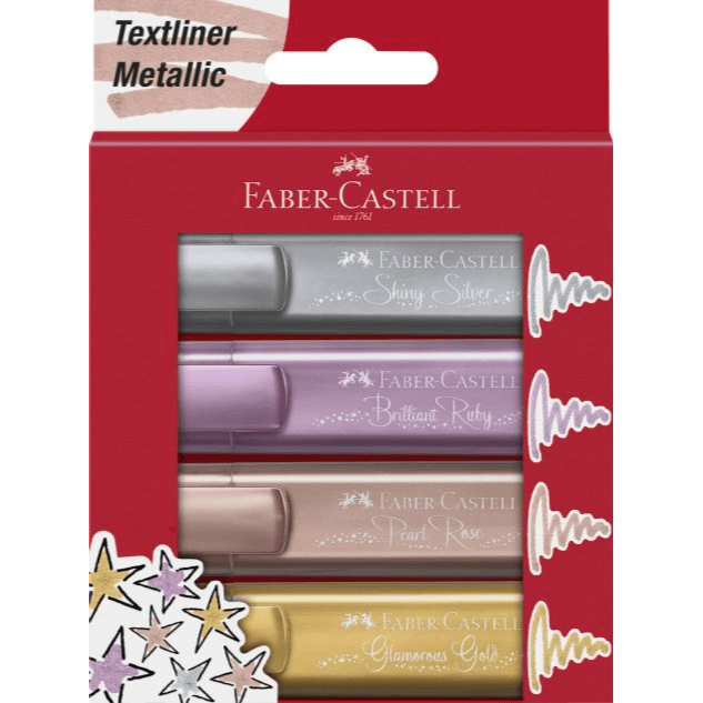 Faber Castell Highlighter 4 metallic colors