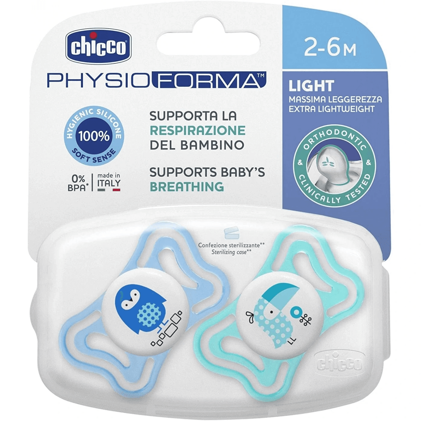 Chicco Pacifier BLUE 2-6 m