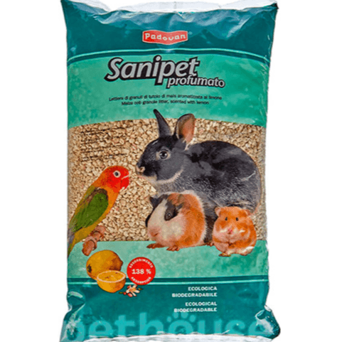 PADOVAN SANIPET PROFUMATO MAIZE COB GRANULE LITTER SCENTED WITH LEMON 10L