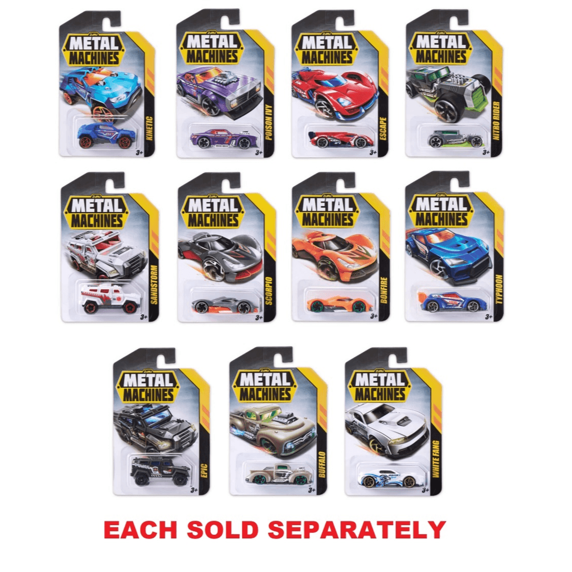 Zuru Metal Machines Cars Series1 Multi Pack Car 1pk,bulk,48pcs,no Inner,std Color
