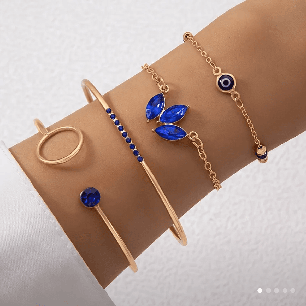 Beautiful blue bangles and bracelets