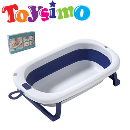 Blue Baby Bath Temperature Portable Set
