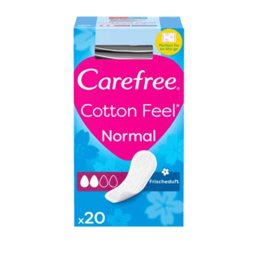 Carefree Cotton Feel Pantyliners Fresh Scent S/M 20 Pieces