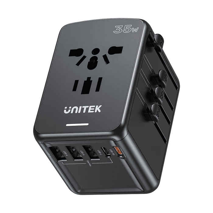 Unitek P1121abk 35w Universal Travel Power Adapter