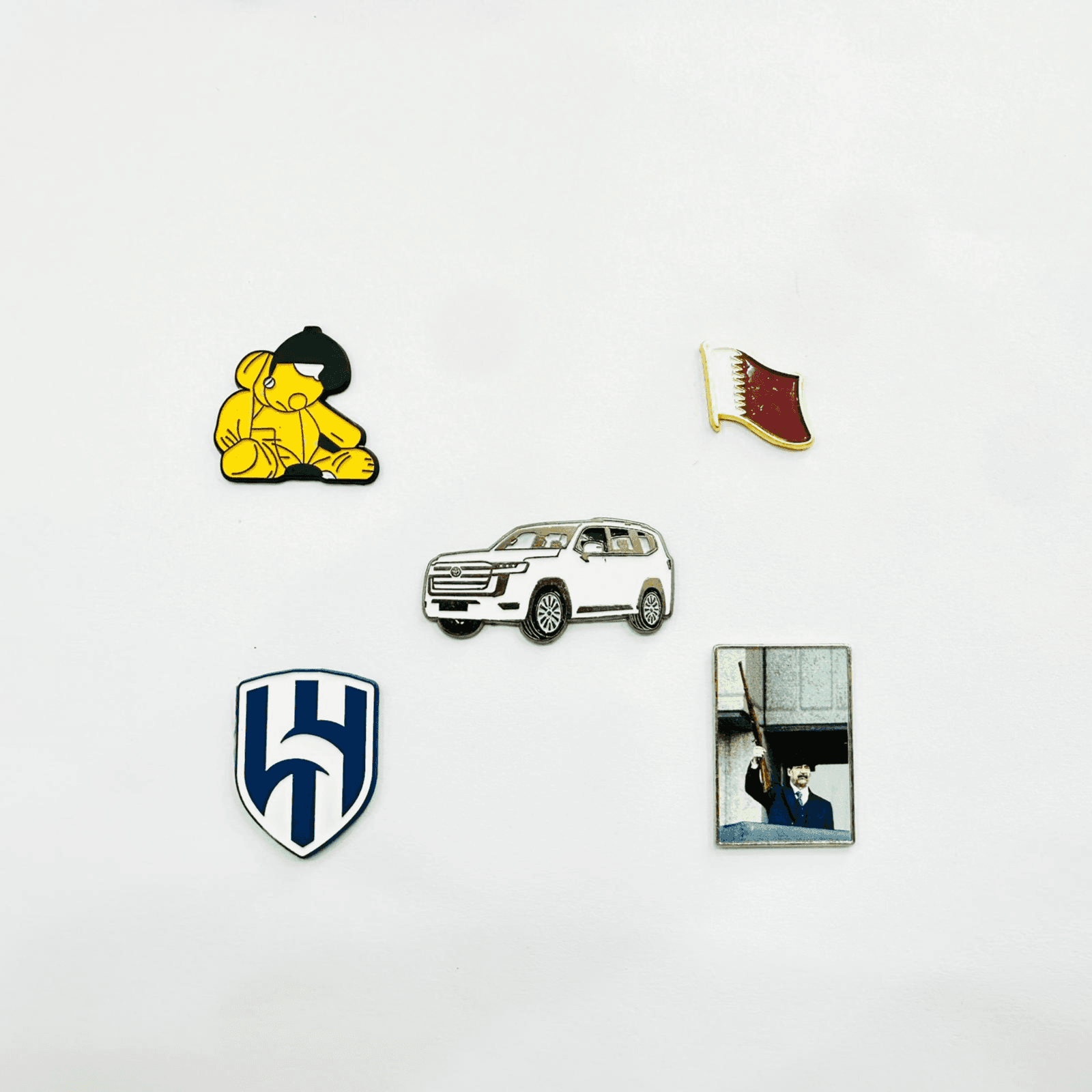 Metal 3D Stickers Combo Pack Qatar For Mobile Phones, Laptops And More - 5 pcs