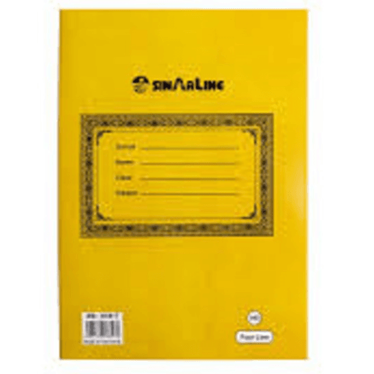 Sinarline English note book Four line 100 sheet Brown cover  EB-01817