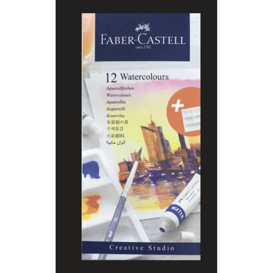 Faber castell  12 water colours 12x9ml