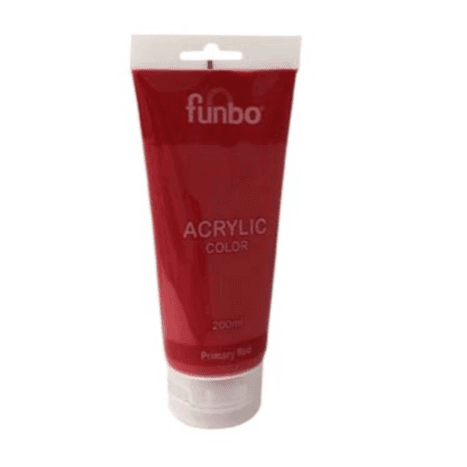Funbo Acrylic Color Primary Red 200 ml