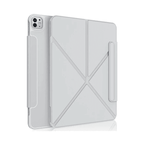 حافظة XUNDD الذكية المغناطيسية متعددة الزوايا لجهاز iPad Air 4 مقاس 10.9 بوصة باللون الرمادي (2020)