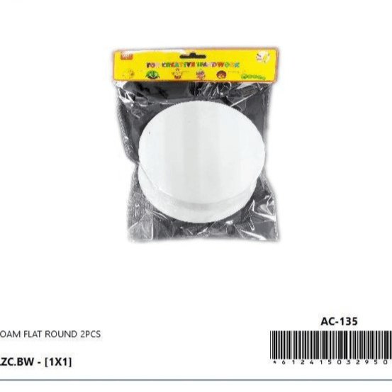 Foam Flat round 2 pcs set 