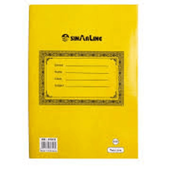 Sinarline English note book Two line 100 sheet Brown cover  EB-01816