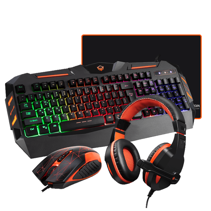 Meetion Mt-c500 4 In 1 Gaming Mouse Keyboard And Headset With Mouse Pad Combo Kit