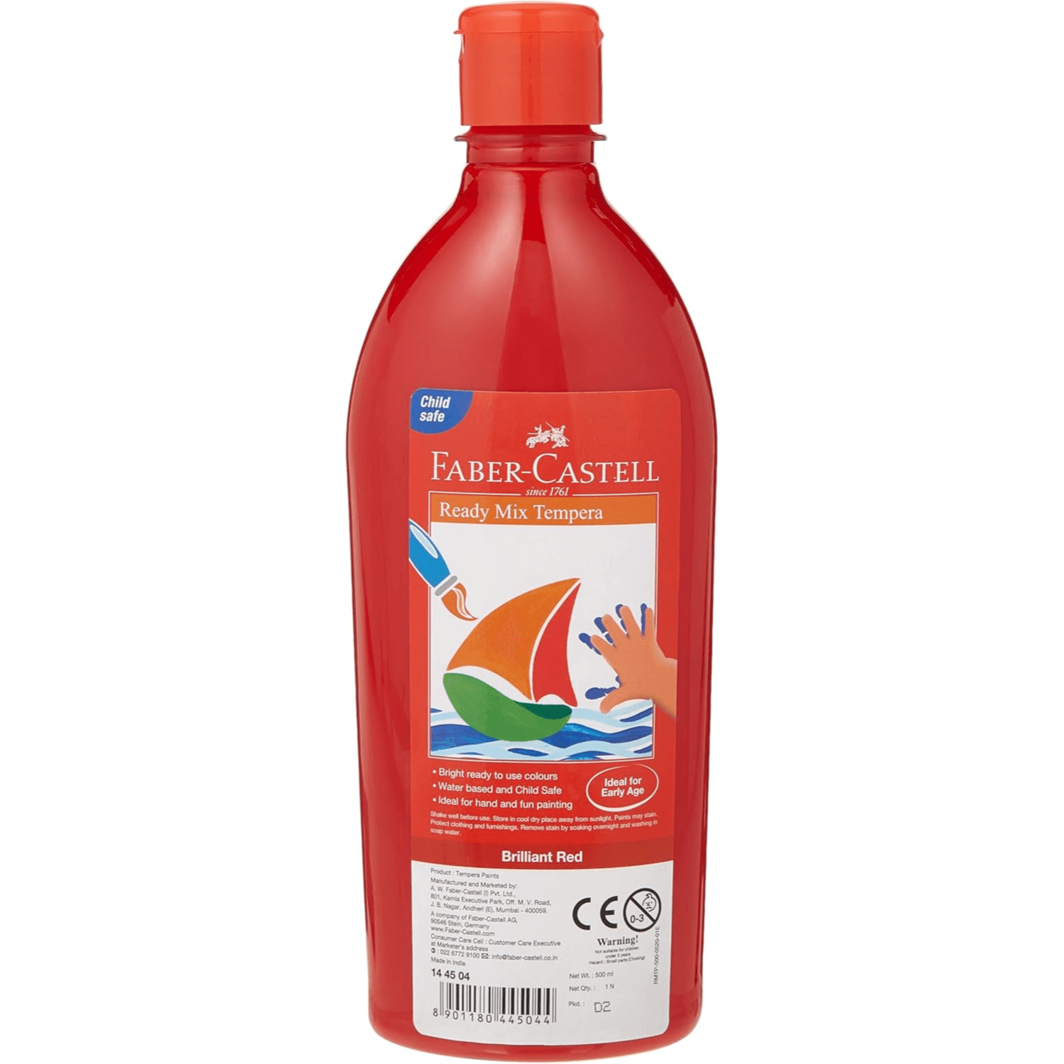 Faber-Castell Ready Mix tempera  Brilliant Red 500 ml