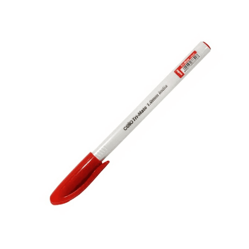Cello tri-Mate 1.0 mm  pen Red 1 pc 