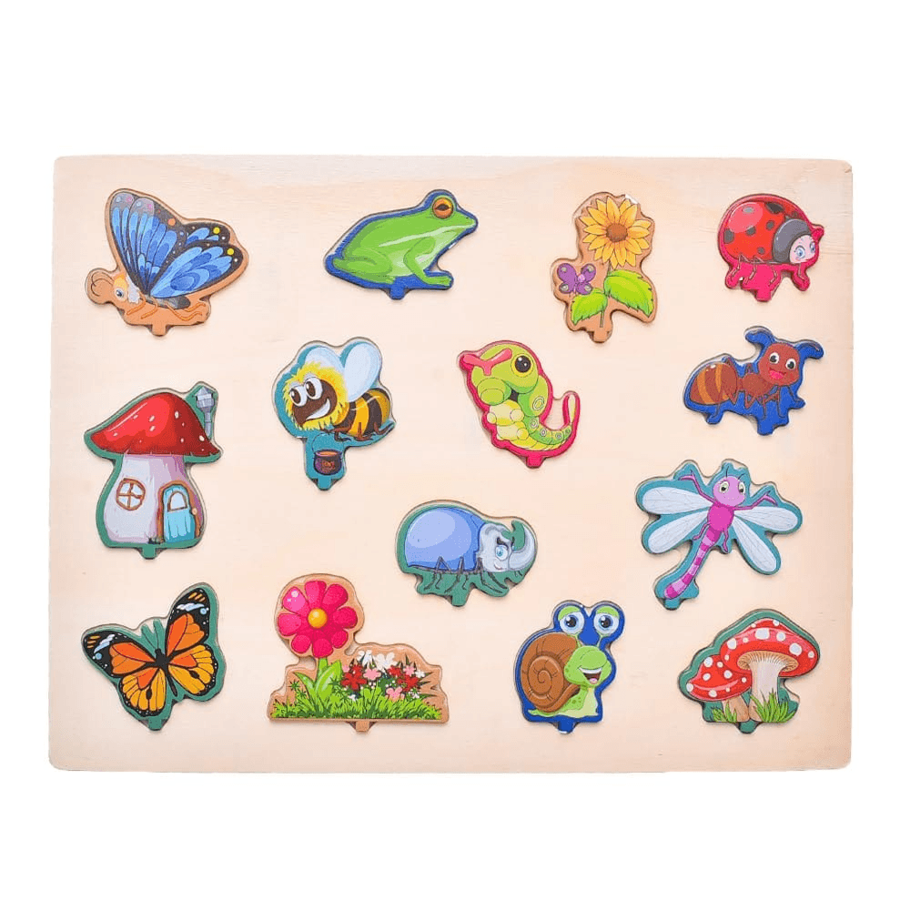 Educational wooden Animals 3d puzzle 