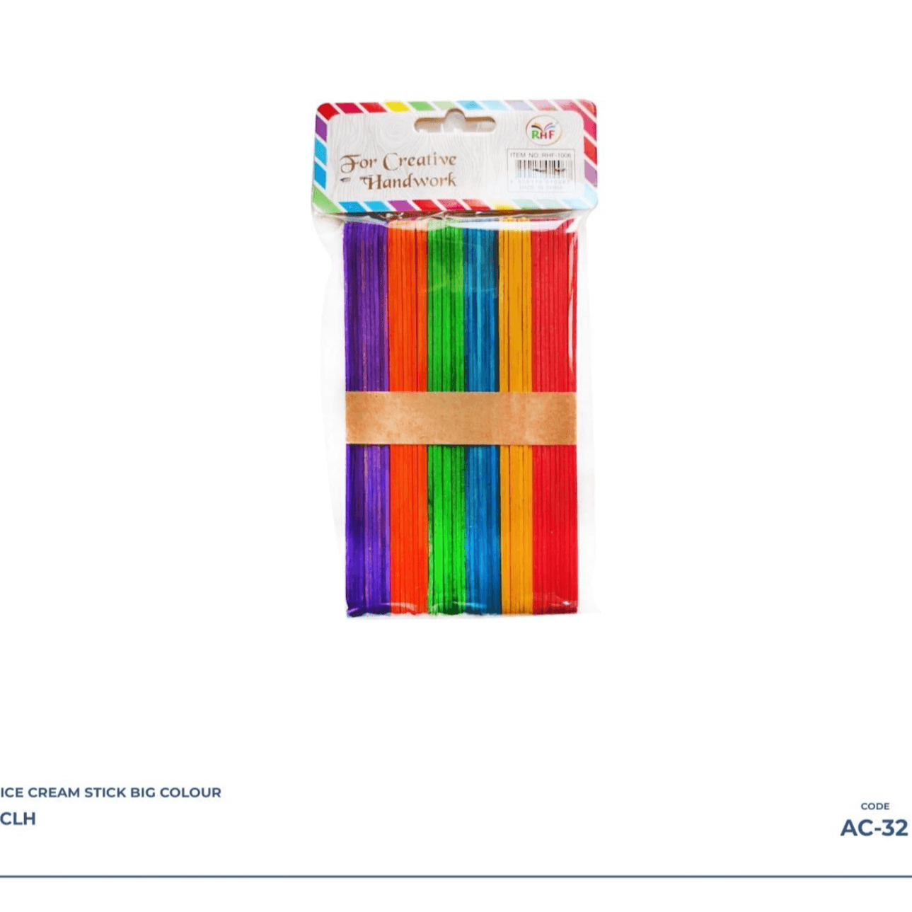 Ice cream stick wood  big mixed  color