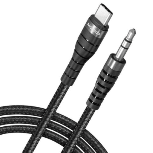 MOXEDO - USB-C TO 3.5mm AUX BRAIDED AUDIO CABLE (MX-AUX036-C) (Black)