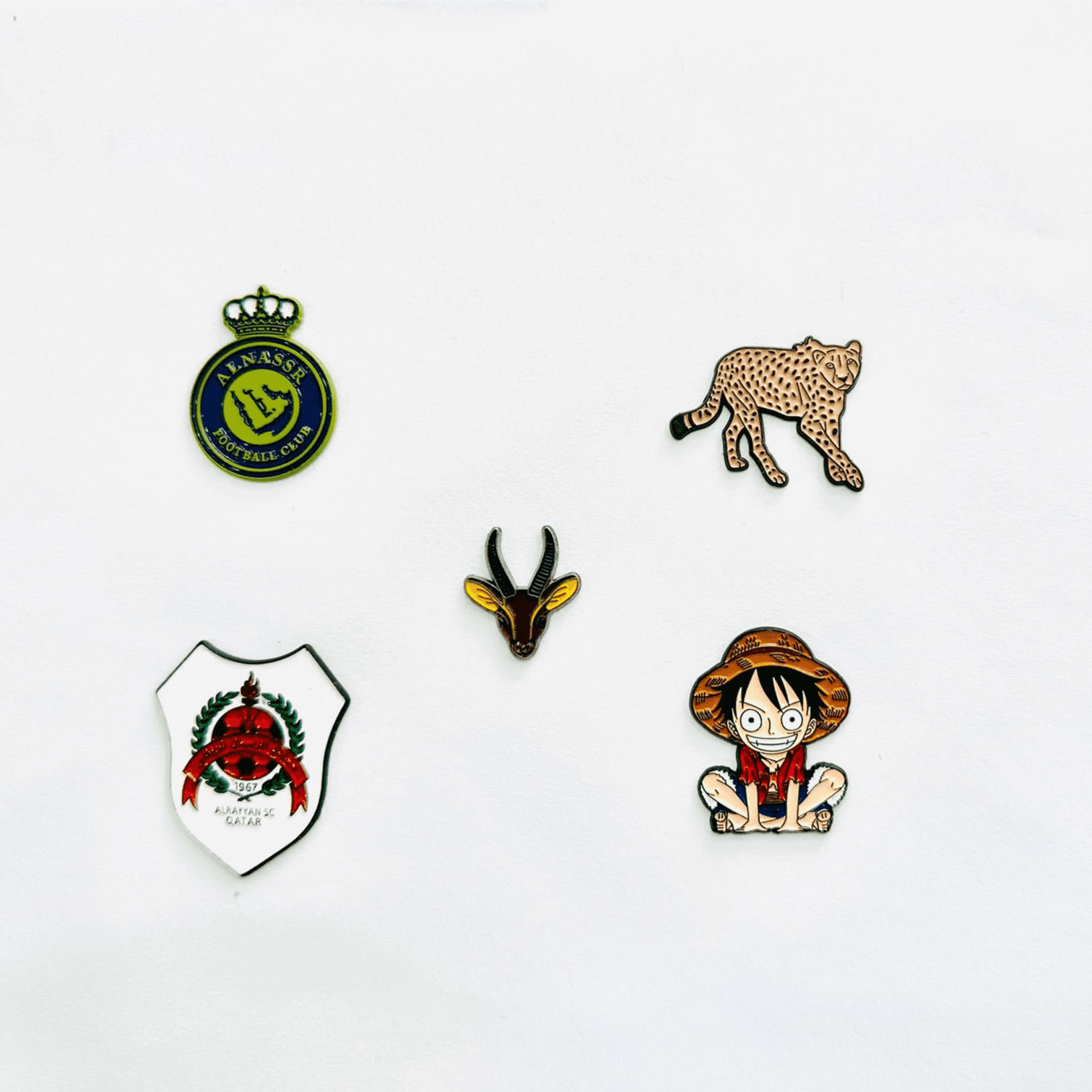 Metal 3D Stickers Mixed Combo  For Mobile Phones, Laptops And More - 5 pcs