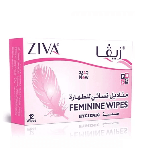 ZIVA FEMININE WIPES12'S (ZW023)