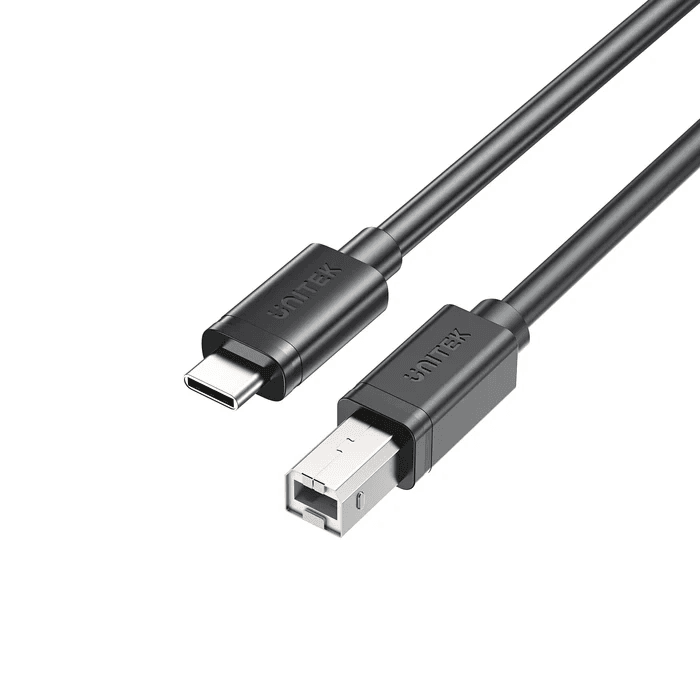 Unitek Usb 2.0 Usb-c To Usb-b Printer Cable 2m C14140abk-2m A-b M/m C14140abk