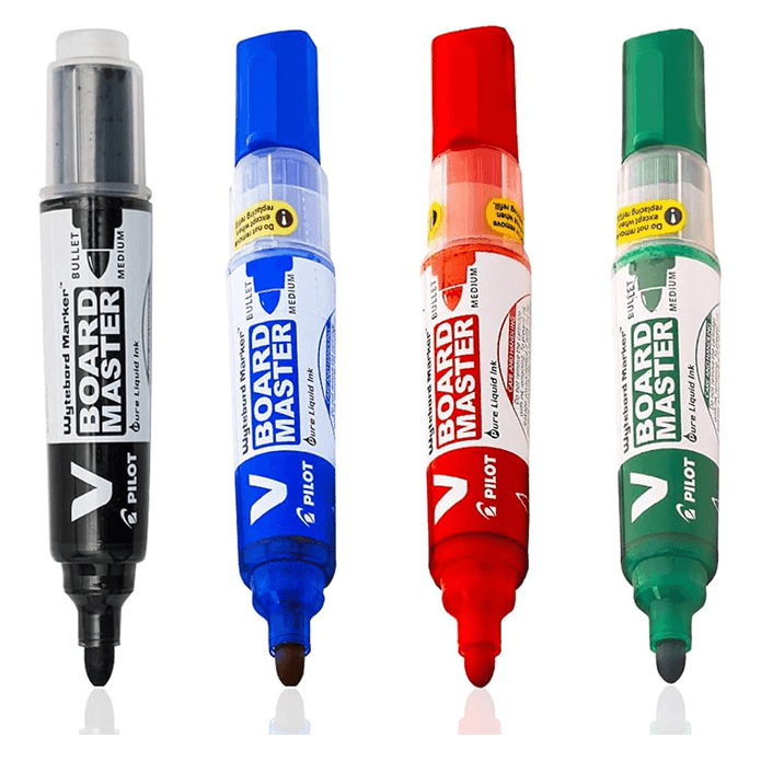 Pilot White board Marker 4 colours 