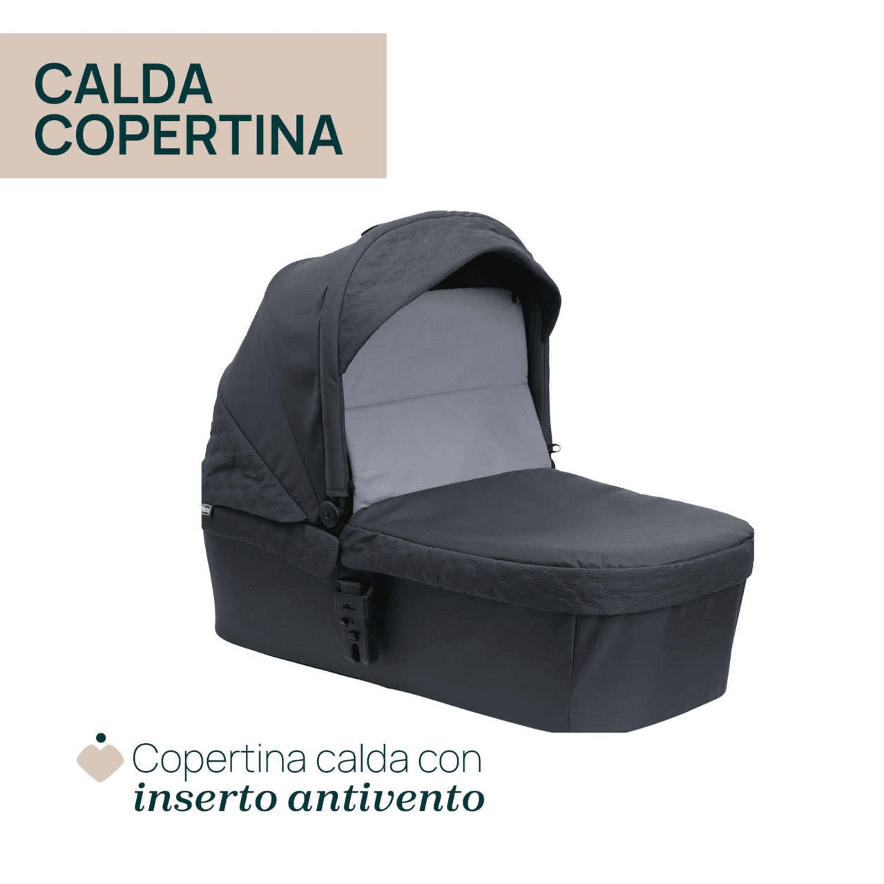 Chicco Seety Carrycot - Boston Grey