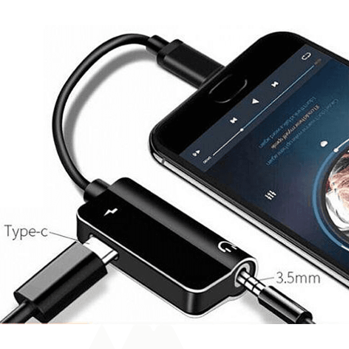 GO-des LIGHTNING 3IN1 ADAPTER CHARGE+3.5MM HEADPHONE CHARGER CONNECTER GD-UC028