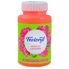 Fevicryl Acrylic colour Multipurpose Vermilion  Red 500 ml