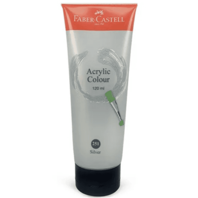 Faber-Castell Acrylic colour Silver 120 ml