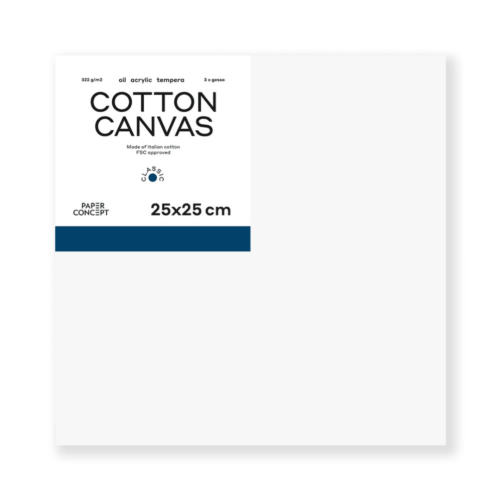 25x25 CM Canvas Board 380GSM  100% Cotton 