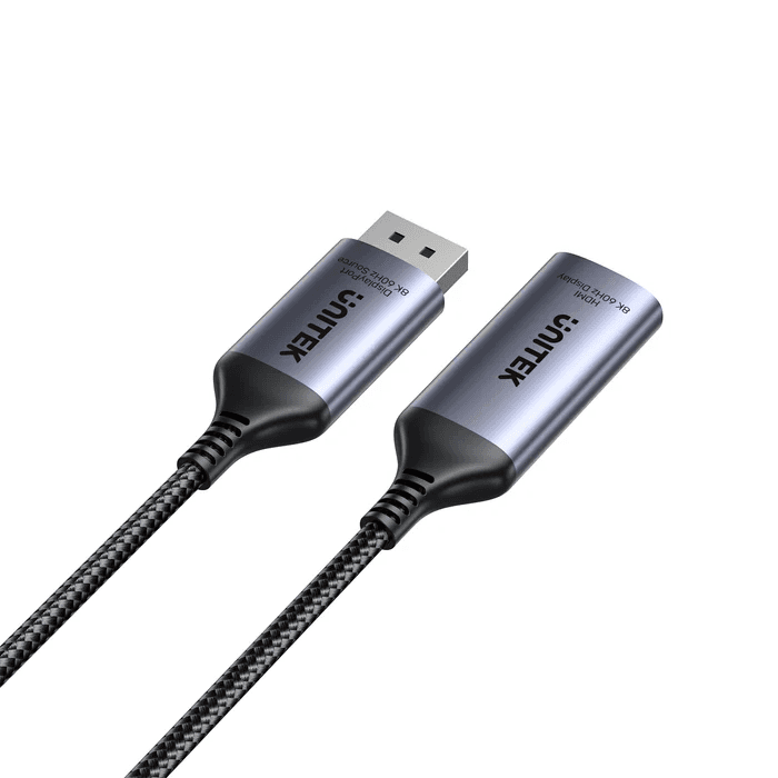 Unitek V1611a01 8k Dp To Hdmi Female Adapter