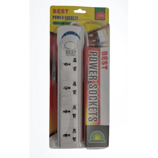 Power Sockets  Extension 2000W  3 mtr