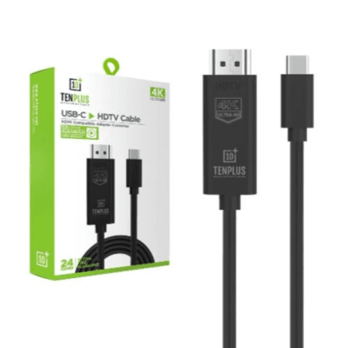 Tenplus - 4k Ultra Hd Usb-c To Hdtv Cable (T3459)