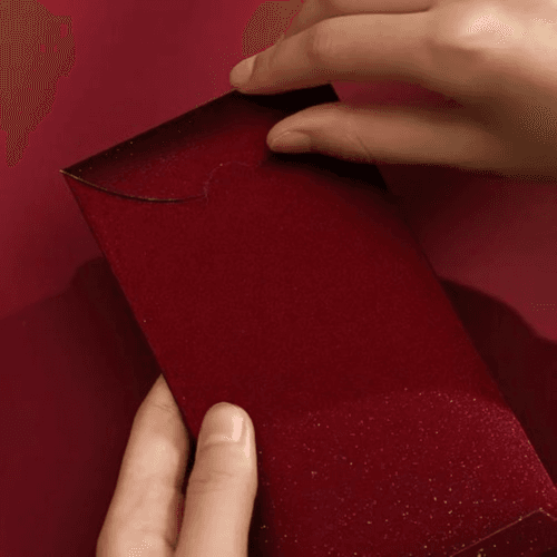 2025 Elegant 6pcs Envelopes for Festivals & Occasions (Red)
